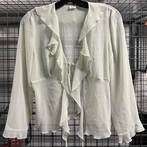 Aritzia Frenchy blouse in pale green 🍈